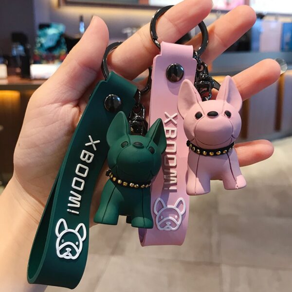 Exquisite bulldog car Keychain