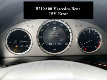 B210A00 Mercedes-Benz ISM Error